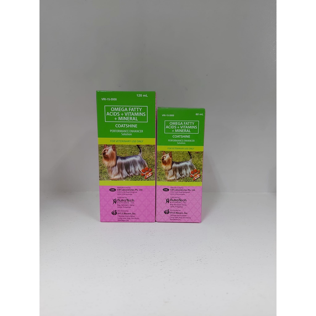 COATSHINE 60ML / 120ML (Omega Fatty Acids + Vitamins and Mineral