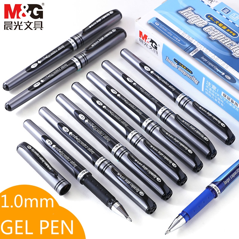 4/6/12PCS M&G AGP13604 Gel Pen 1.0mm Large Strokes Thick Tip Signing
