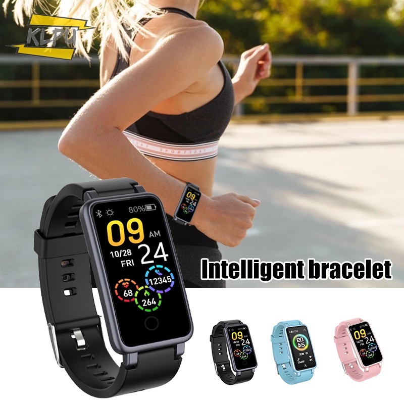Smart bracelet waterproof large battery Bluetooth step heart rate blood  pressure blood oxygen music weather sports bracelet