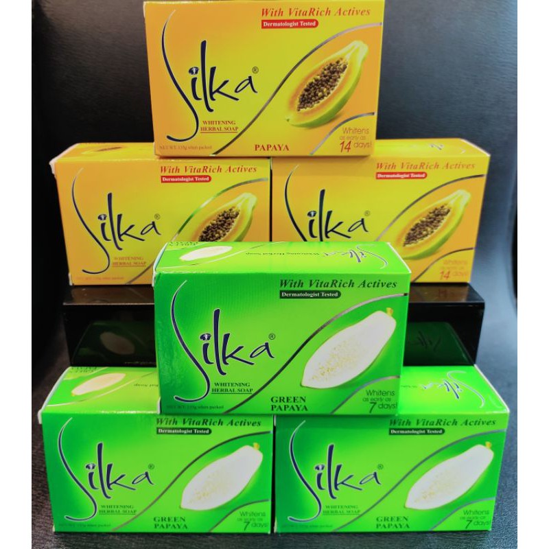 Silka Papaya Soap 135g | Shopee Philippines