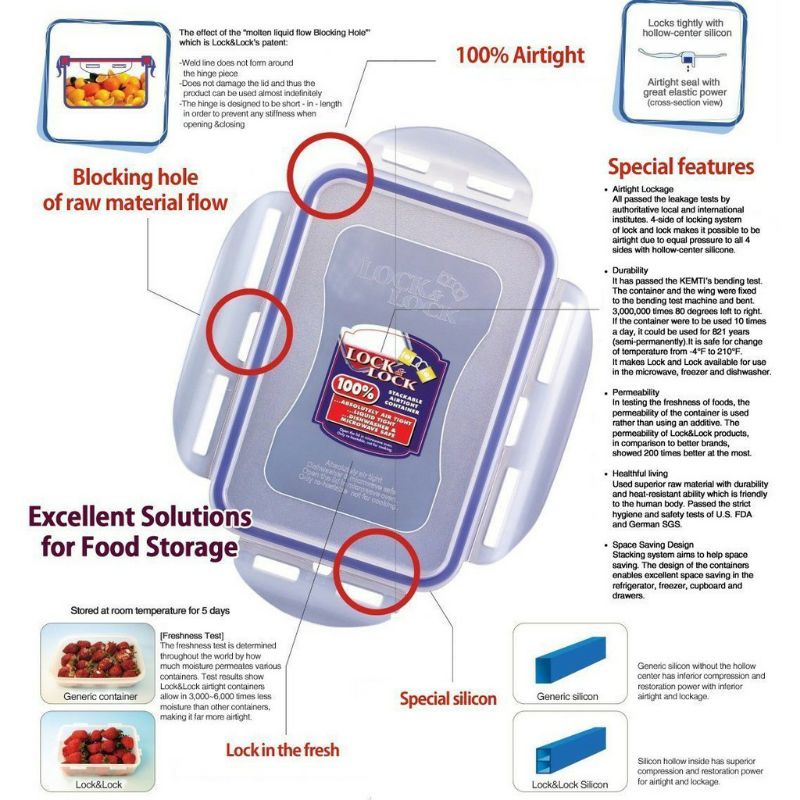 Lock and Lock Korea Gift Set contains 3 containers lock & lock ...