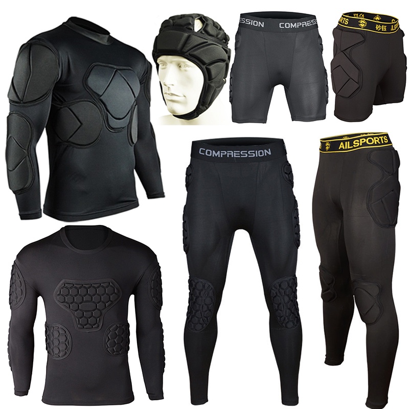 Professional Goalkeeper Uniforms Football Goalkeeper Jerseys Thicken EVA Sponge Elbow Soccer