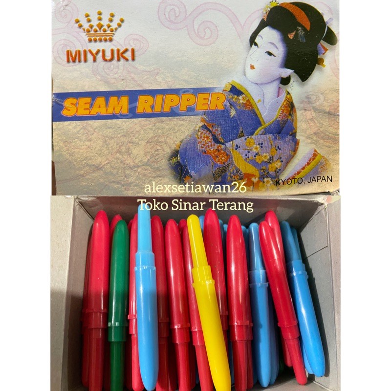 (1 box contains 100) Japanese handle Miyuki seam ripper dedelan ...