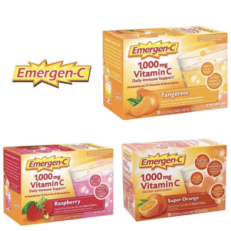 EmergenC 1000mg Vitamin C Drink Mix 30 x 9.1g Shopee Philippines