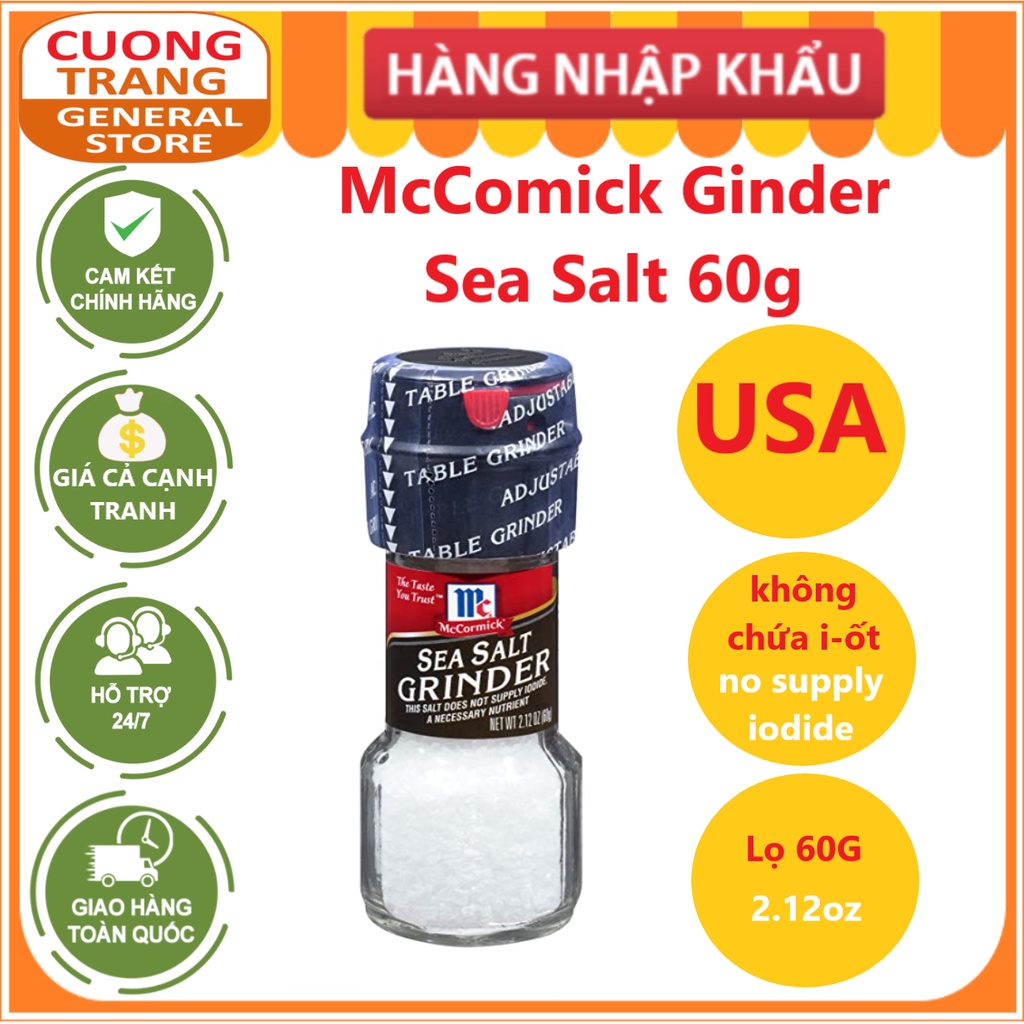 Mccomick Ginder Sea Salt 60g | Shopee Philippines