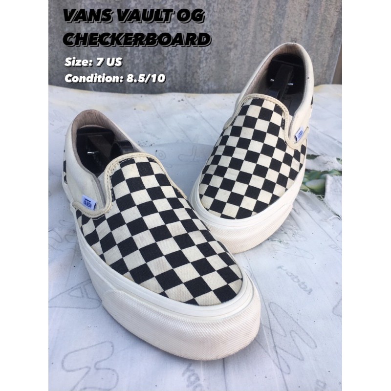 Vans checkerboard shop size 10