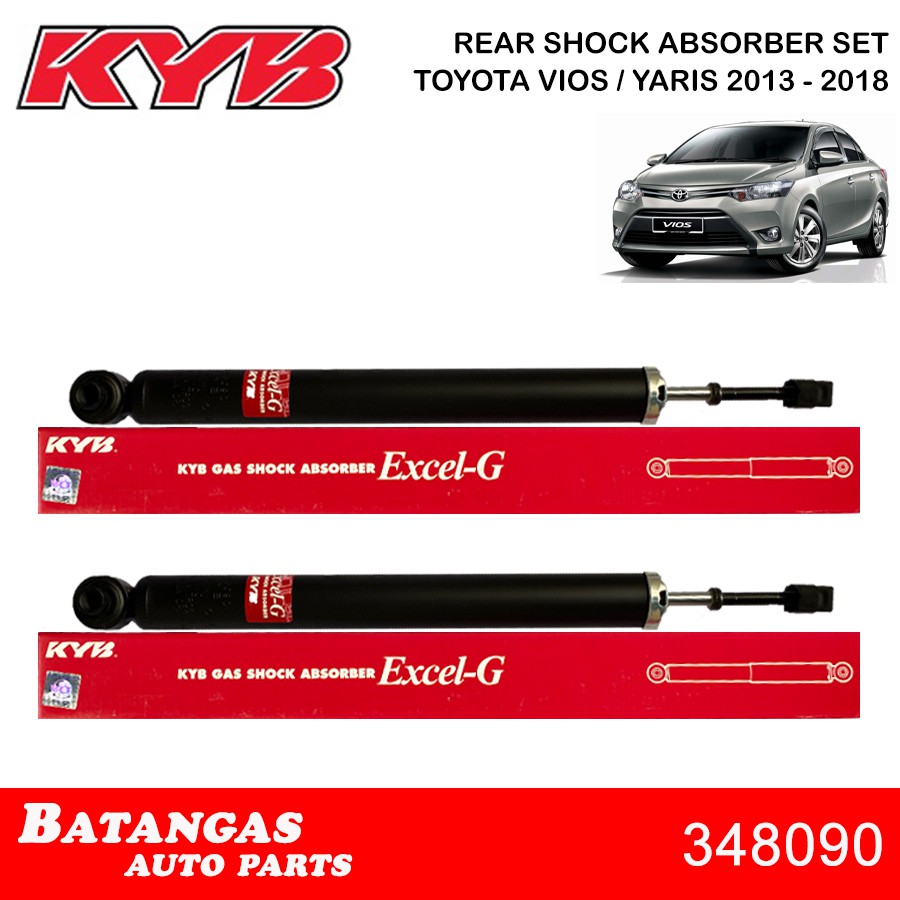 KYB REAR SHOCK ABSORBER (SET) For Toyota Vios 1.3 / 1.5 2013-2023 Part ...