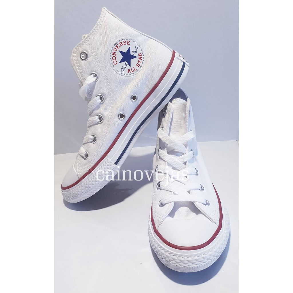 Converse white shoes deals high cut