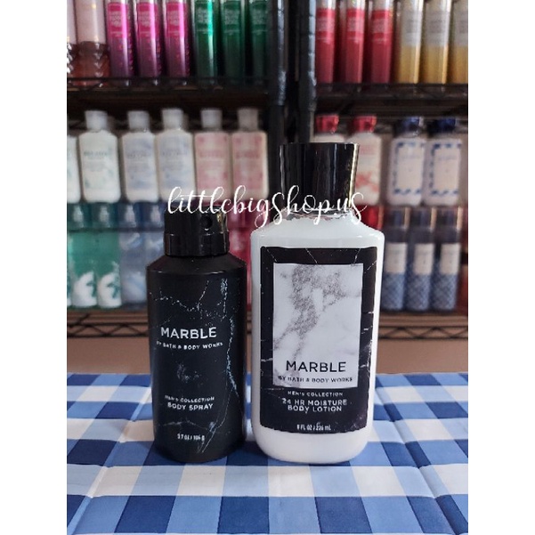 MARBLE Men's Bath & Body Works Body Spray & Lotion (USA) Shopee