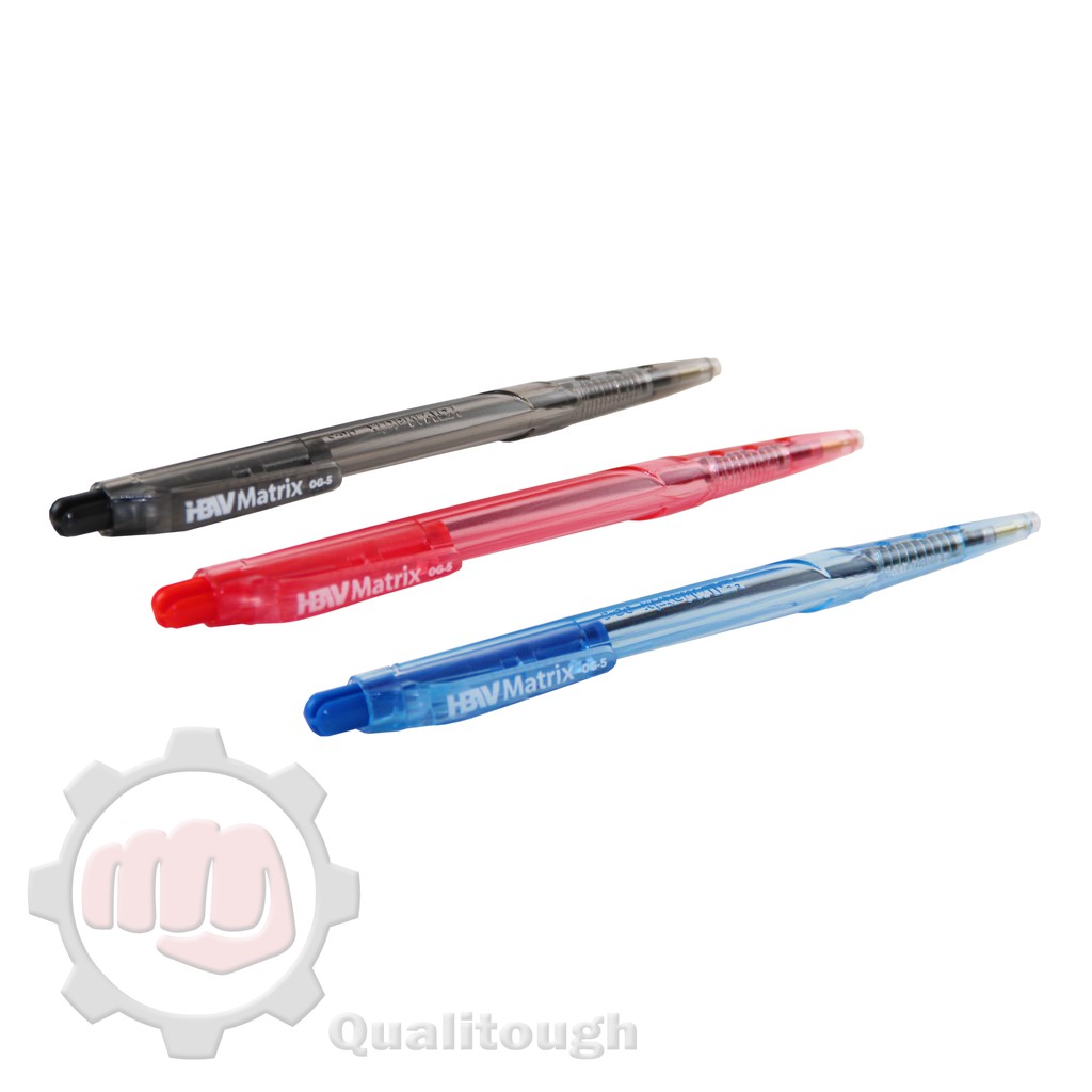 HBW Matrix Ballpen (black / Blue / Red) | Shopee Philippines