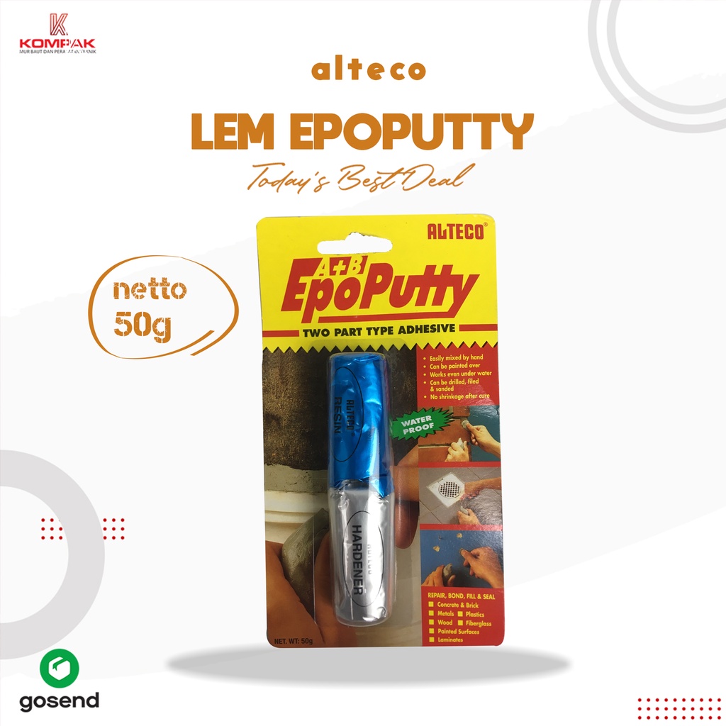 Alteco Epo Putty Glue 50gr/Alteco EpoPutty | Shopee Philippines