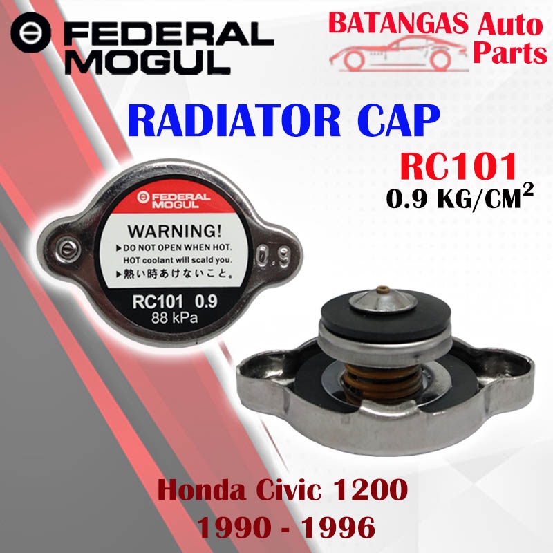 Radiator Cap Honda Civic 1200 Federal Mogul 0.9KG/CM2 RC101 | Shopee ...