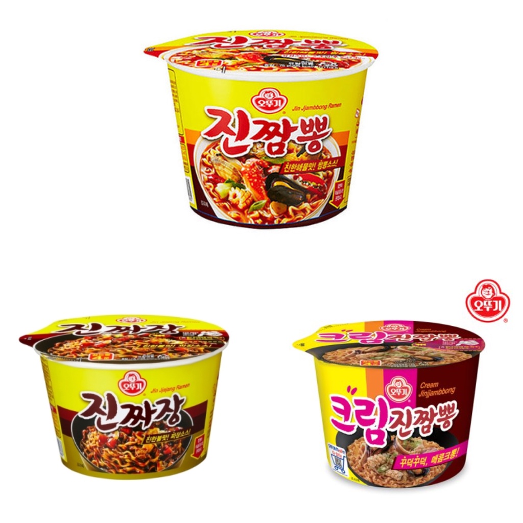 Ottogi Jin Jjampong / Jin jjajang / Cream Jin Jjampong Big cup 115g ...