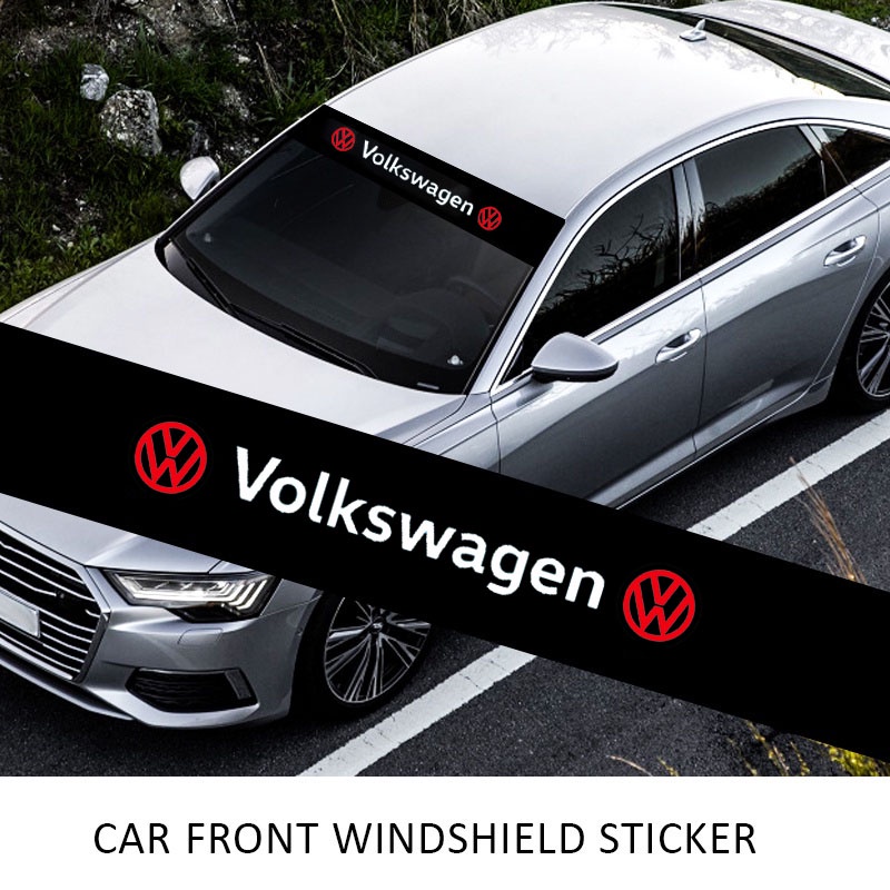 Volkswagen Car front and rear window windshield PVC sticker waterproof ...
