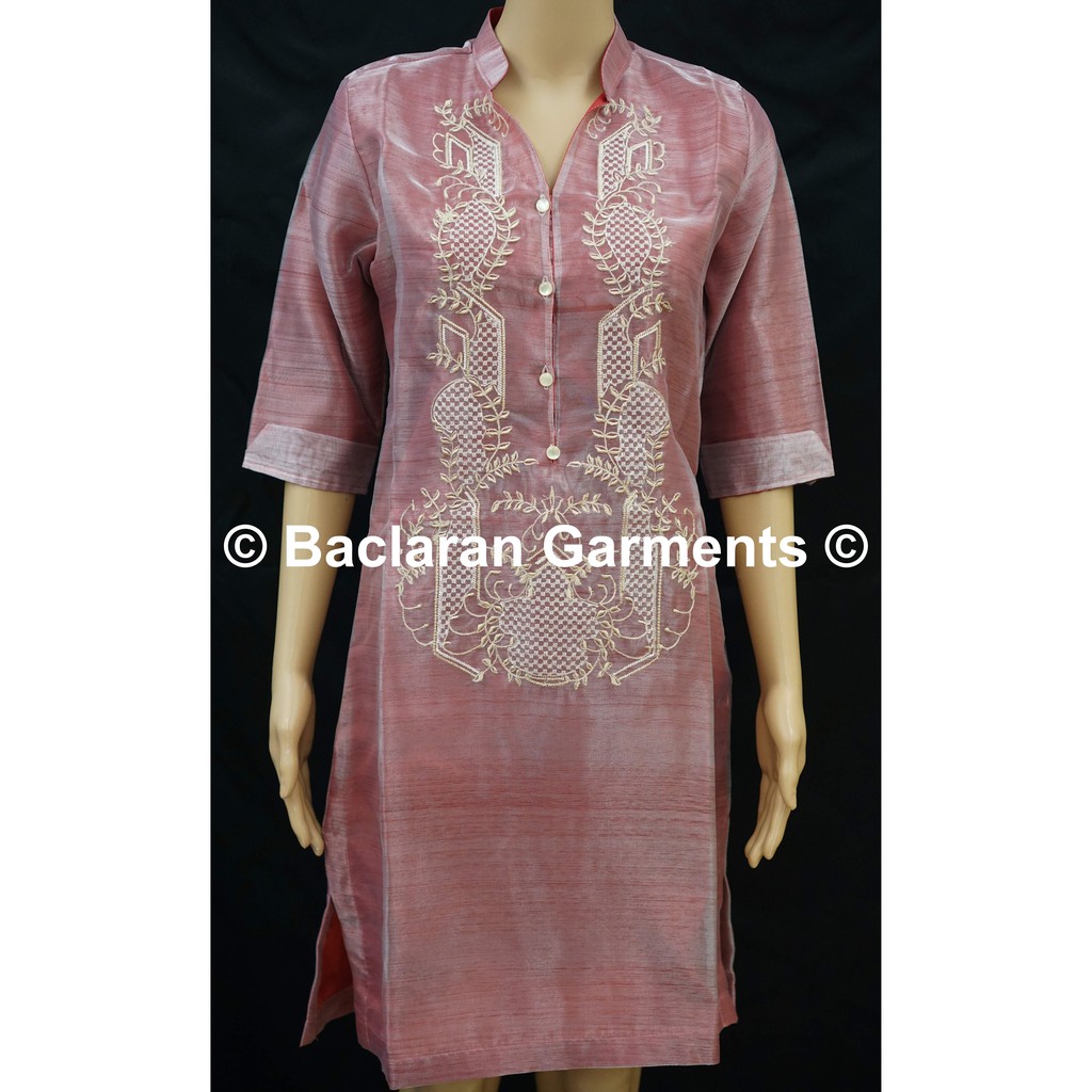 HIGH QUALITY LADIES BARONG - MARIAN DRESS #36 (RED) | Shopee Philippines