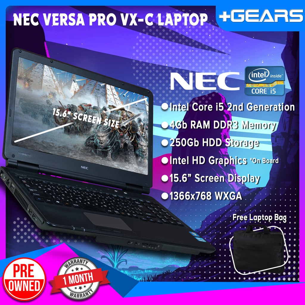 Nec Versapro VX-C Notebook Laptop | Intel Core i5 2520m 4GB RAM
