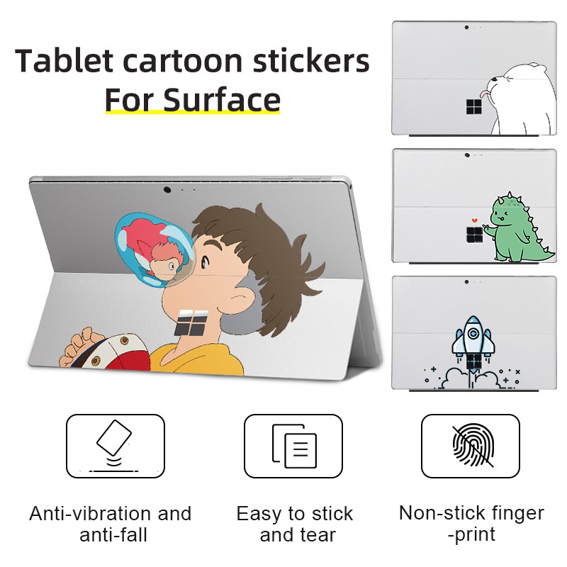 Laptop Stickers for Microsoft Surface Pro 5 Pro 6 Pro 7 Pro X Pro 8 Pro ...