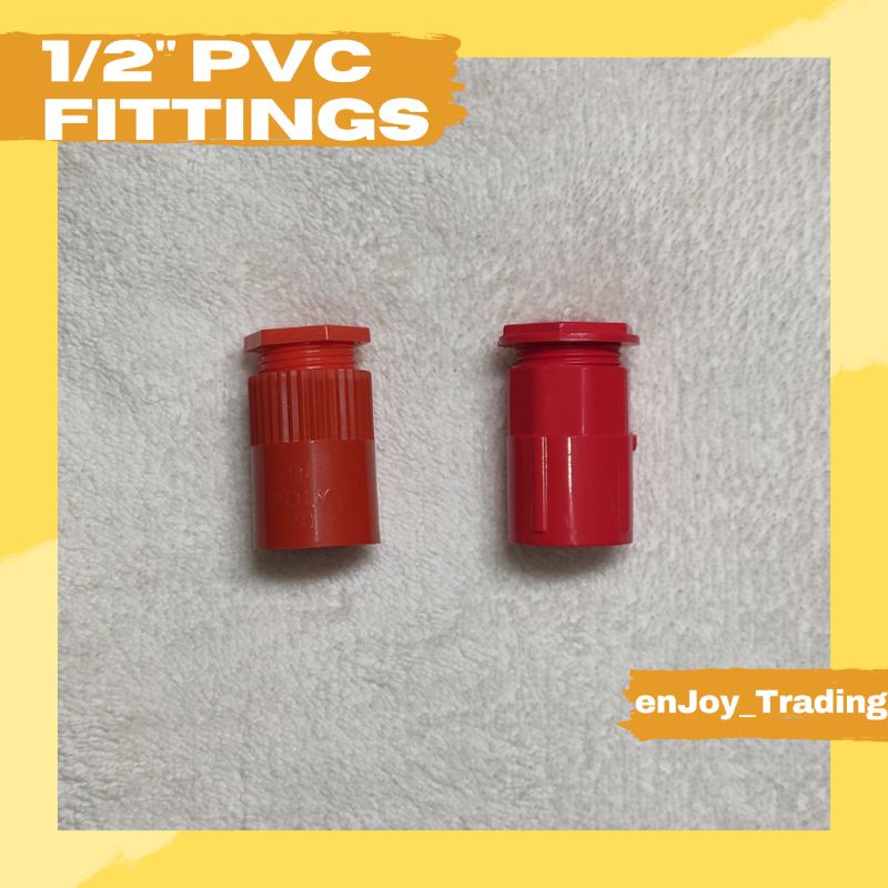 PER PACK (100pcs) 1/2" PVC Pipe Connector 20mm Orange Shopee Philippines