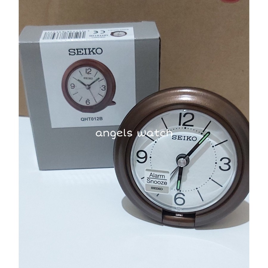 Seiko Alarm Clock QHT012B ORIGINAL SEIKO Desk Clock TRAVEL Clock Shopee Philippines