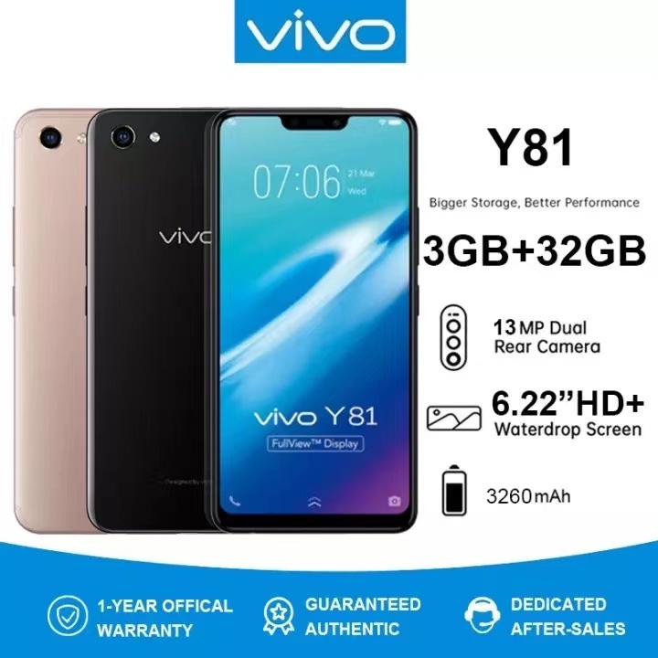VIVO Y81 smart phone 3GB RAM+32GB/64GB ROM cod Shopee Philippines