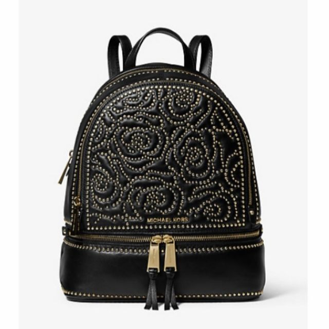 Michael kors rhea rose studded backpack hot sale