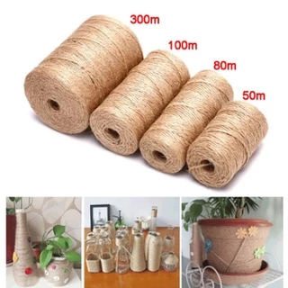 50m 6mm Hemp Rope Decorative Hemp Rope Sisal Rope Thick And Thin Jute Rope  Handmade Diy Hemp Rope C