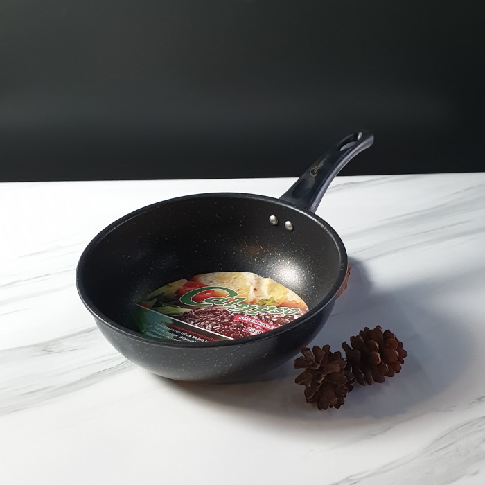 HITAM Black Spots Frying Pan In Anti Sticky Brand Calypso 20Cm 41HGBB ...