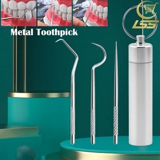 Portable Waterproof Pocket Toothpick Holder Aluminium Alloy Toothpick
