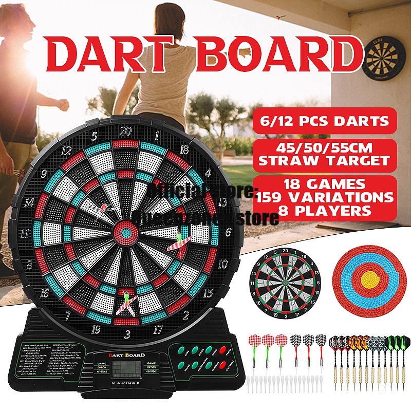8 Games 159 Variations Electronic Dartboard Darts Game Kit Set ...