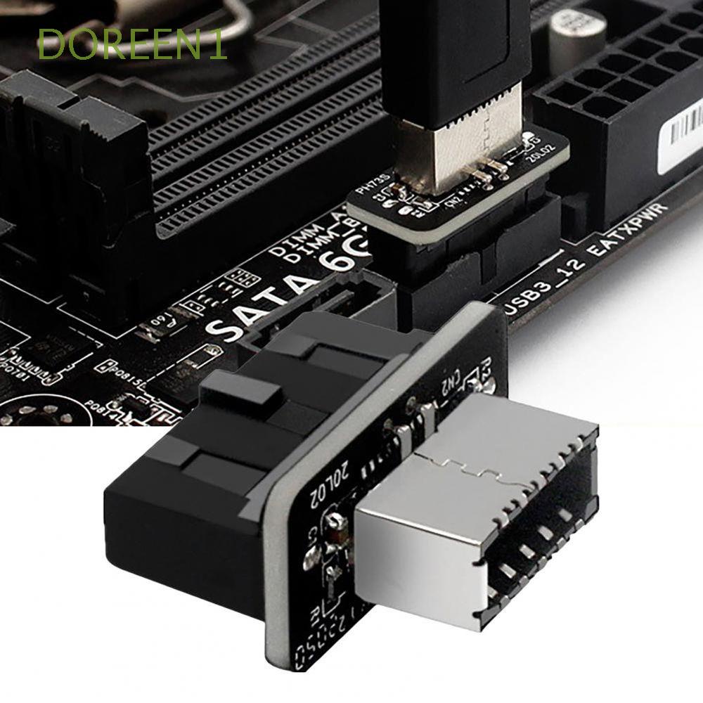 DOREEN1 USB 3.0 Internal Header 20pin to 19pin Computer Motherboard ...