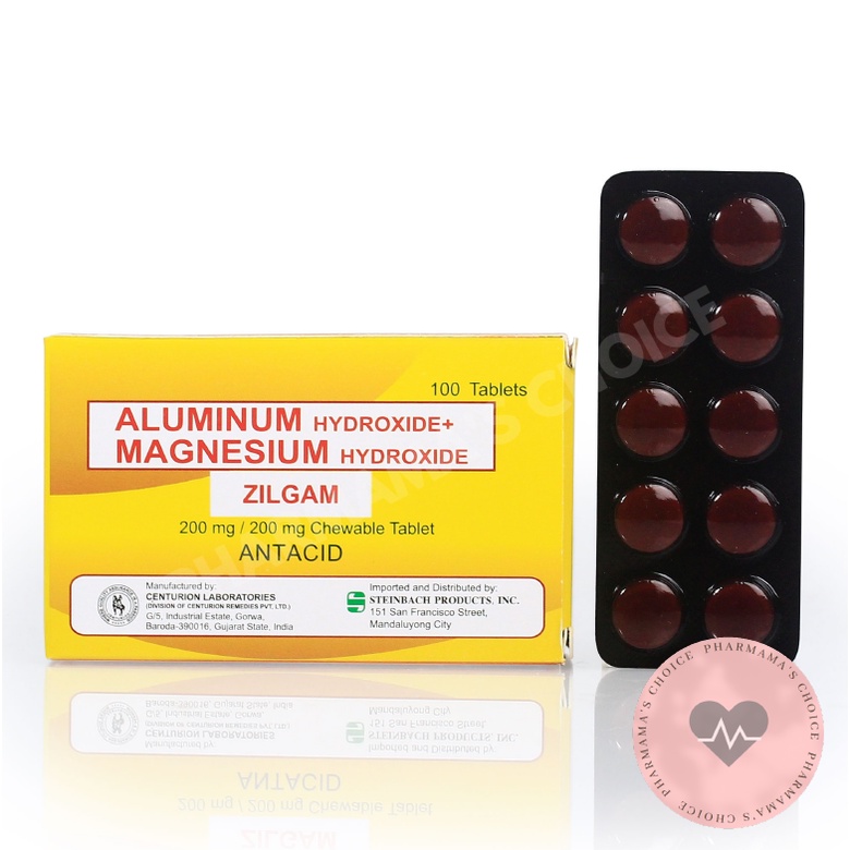 ZILGAM Aluminum Hydroxide + Magnesium Hydroxide ANTACID 200mg/200mg