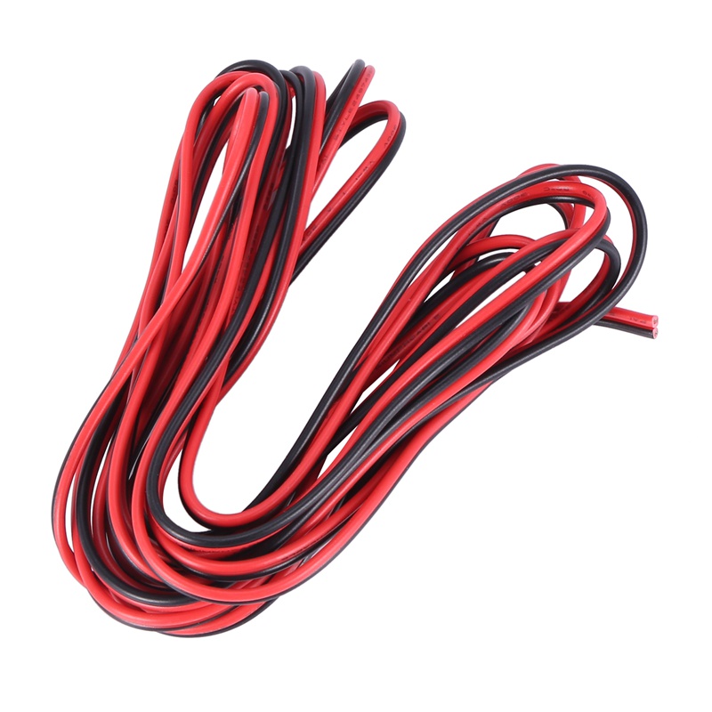 20 GAUGE PER 3 METER RED BLACK ZIP WIRE AWG CABLE POWER GROUND STRANDED ...