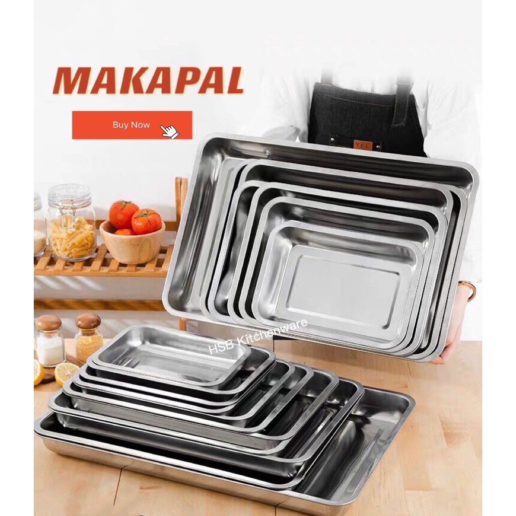Food Warmer /Tray /Plate Multi purpose Stainless Steel Serving 1 piece