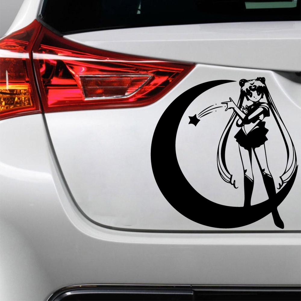 Cartoon Sailor Moon Car Sticker Cars Decal Weatherproof Auto Styling ...