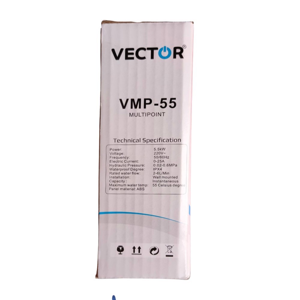 Vector VMP-55M GEN 2 3.5-5.5Kw Multipoint Instant Water Heater (White ...