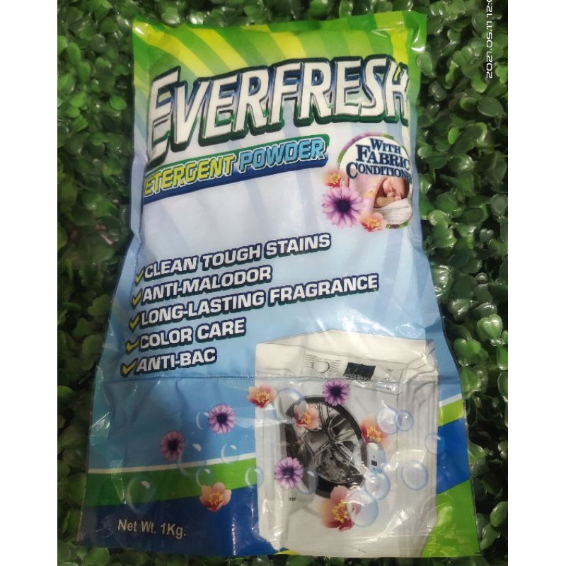 EVERFRESH DETERGENT POWDER WITH FABRIC CONDITIONER 1KILO | Shopee ...