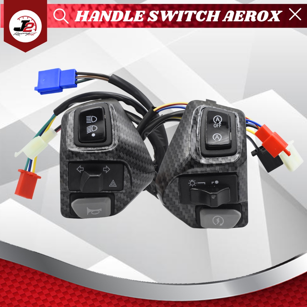 MOTORCYCLE J2 RACING DOMINO HANDLE SWITCH AEROX155 (1 set) | Shopee ...