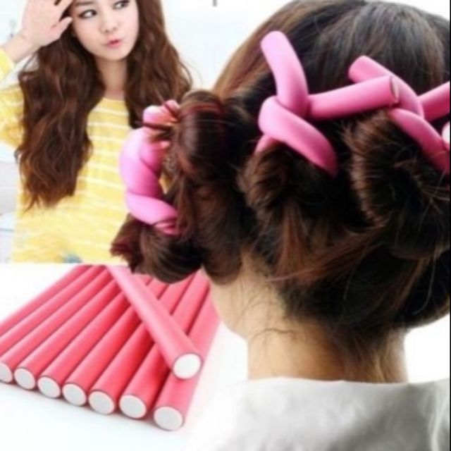Big HOTDOG HAIR CURLER Rods Hair Curling Flexi rods Magic Air Hair ...