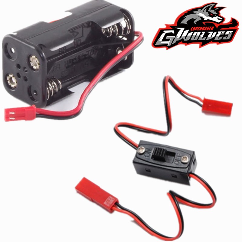 1/10 1/8 RC On/Off Switch JST Connector 6V Receiver box RC light Nitro ...