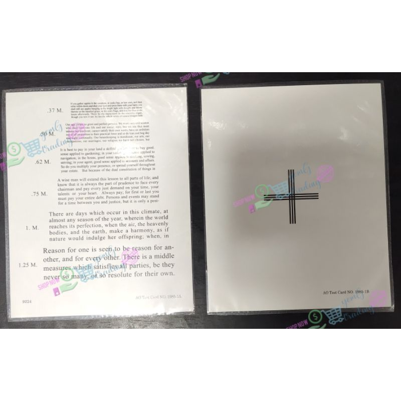 Jaeger chart & pocket eye chart Shopee Philippines