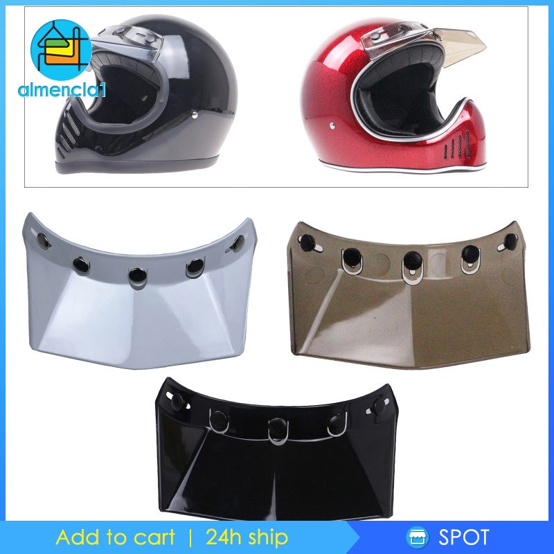 Vintage Open Face Visor Snap protection | Shopee Philippines
