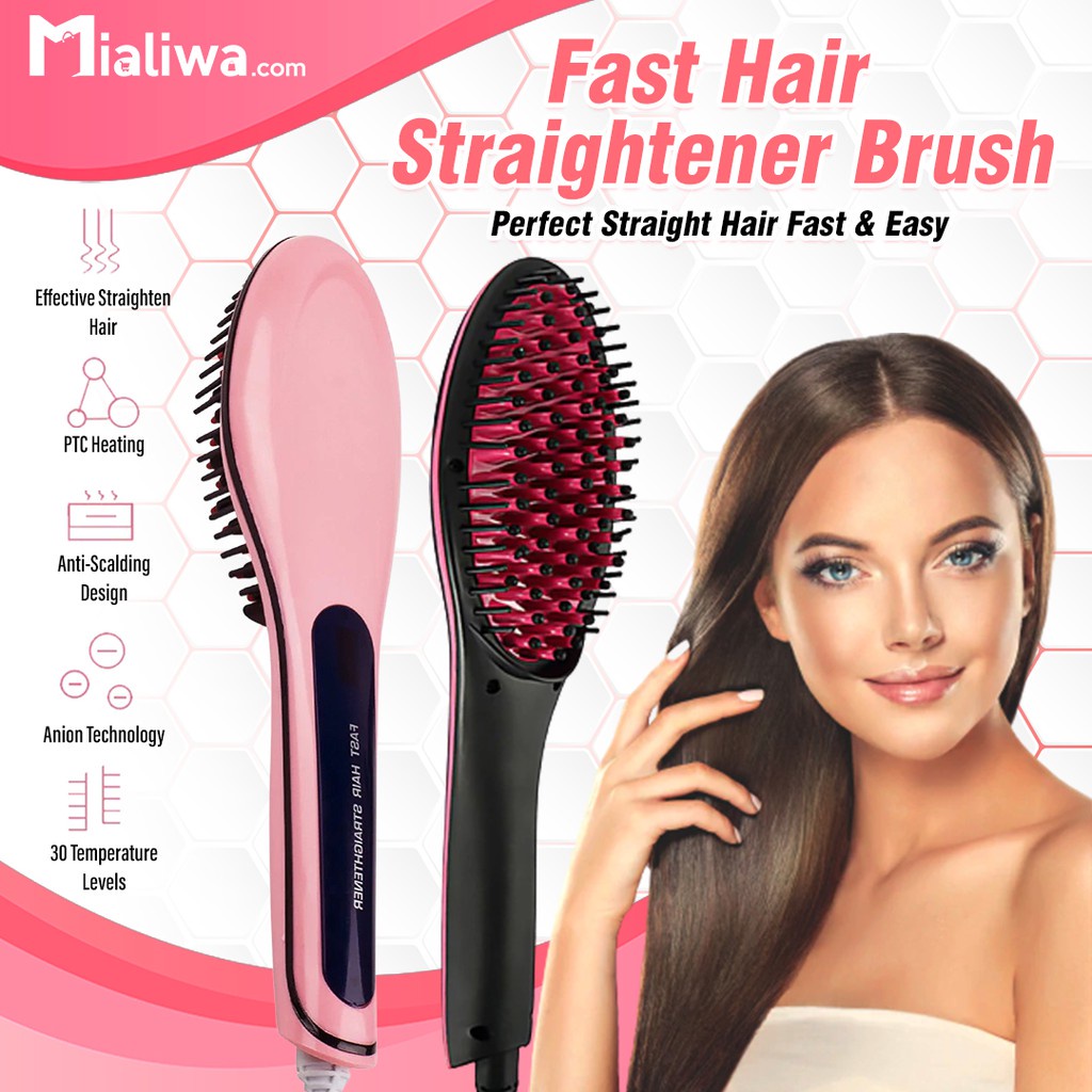 Hair brush outlet straightener shopee