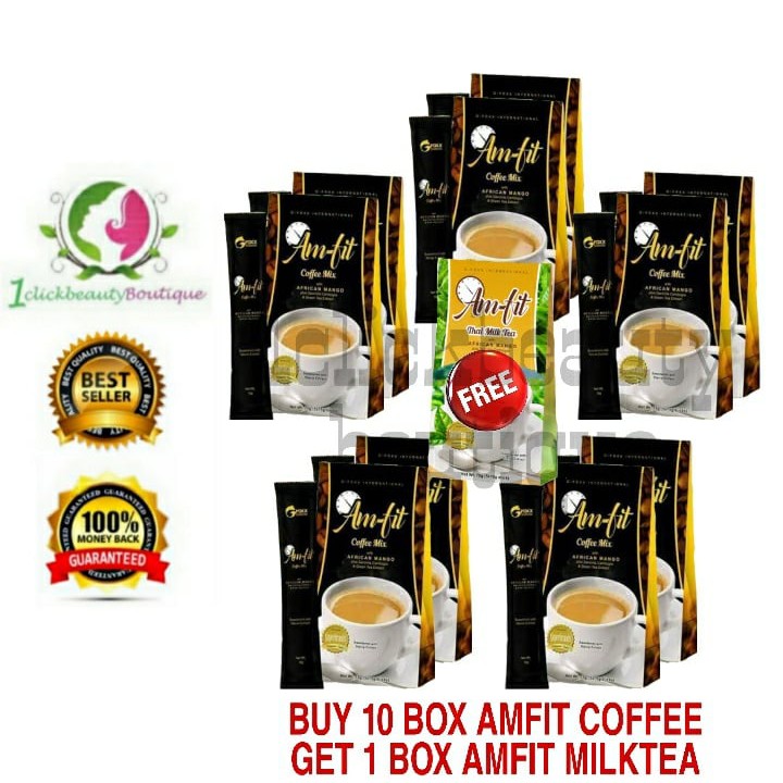 BUY 10 GFOXX AmFit Fast Slimming Coffee and GET 1 GFOXX Amfit Milktea FREE