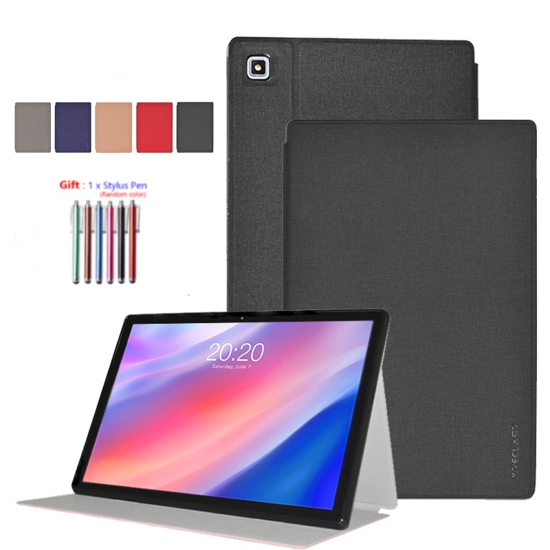 RLTech Cover Custodia per Teclast P20HD/Teclast M40 PRO, Ultra Sottile Smart Case con Funzione di Supporto Custodia Rigida per Teclast P20HD/Teclast M40 PRO, Nero