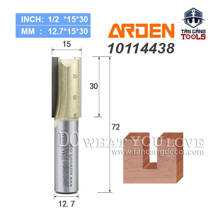 Arden Groove Router Bit 30 x 12mm Core 12.7 mm | Shopee Philippines