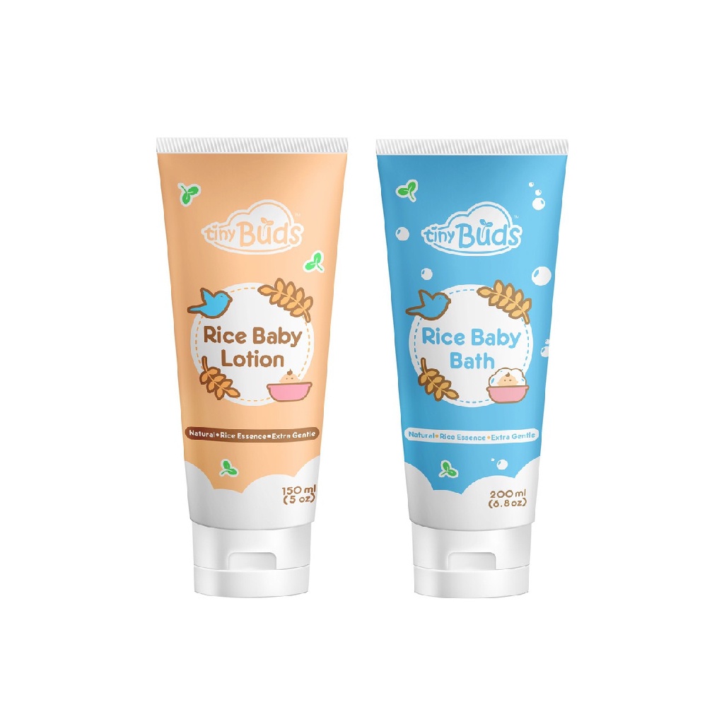 Tiny Buds Rice Baby Bath & Lotion Set Shopee Philippines