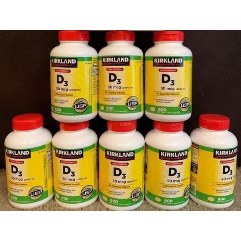 Kirkland Signature Extra Strength D3 50 mcg., 600 Softgels