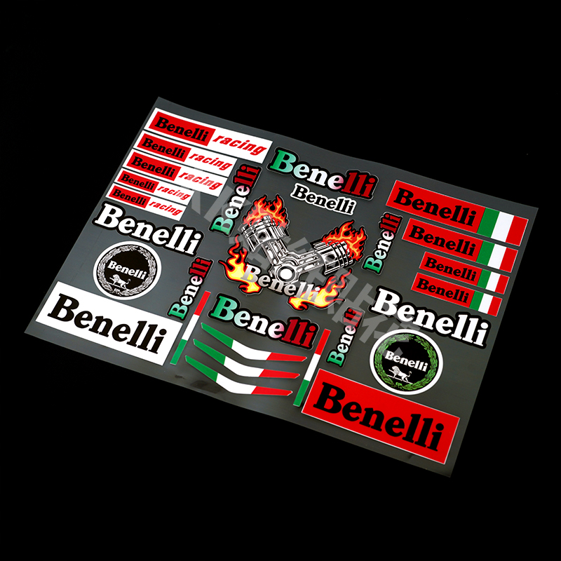 Reflective Car Stickers Benelli Riding Motorcycle Helmet Stickers ...