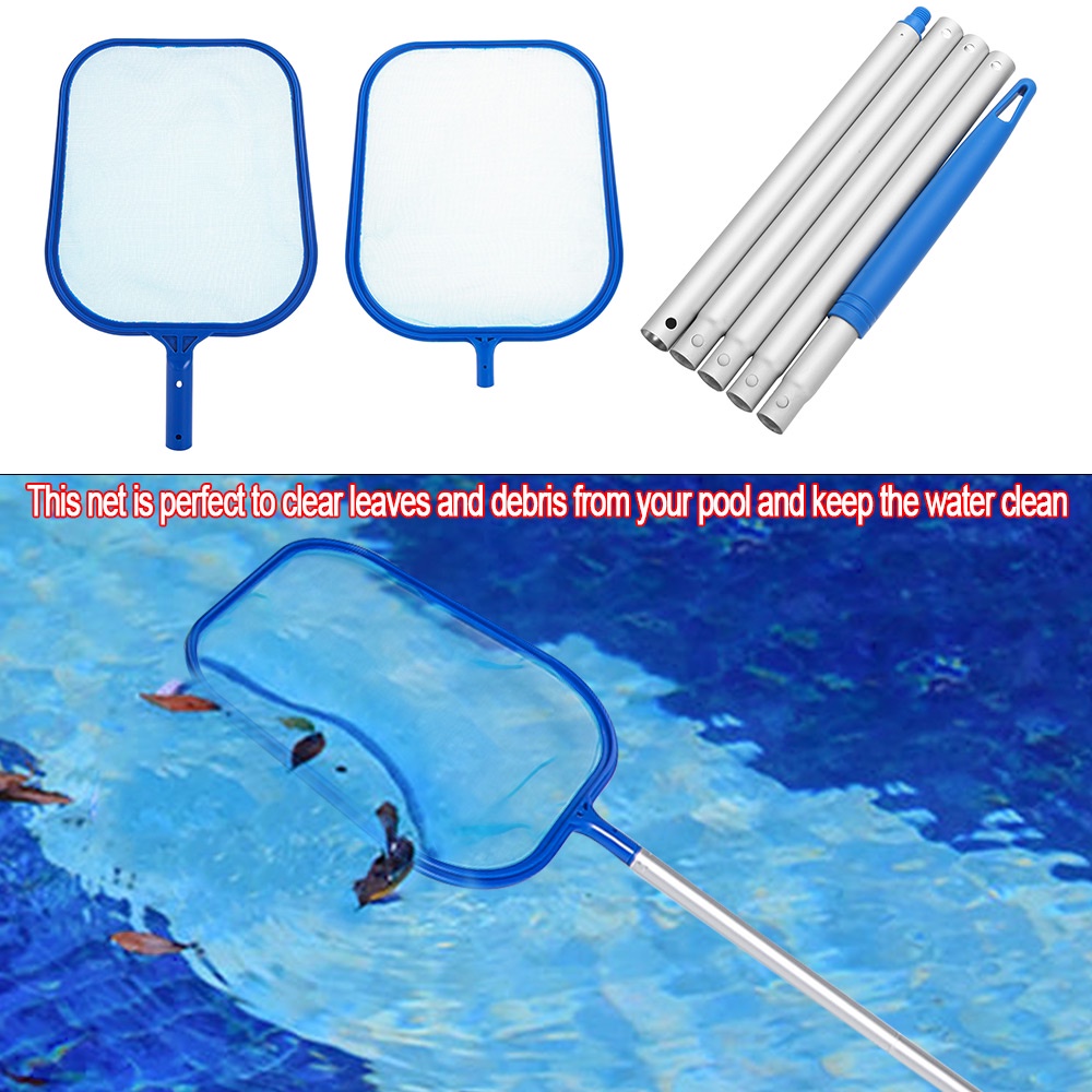 2022 new 1PC Swimming Pool Sweeping Net Telescopic Rod Pool Skimmer