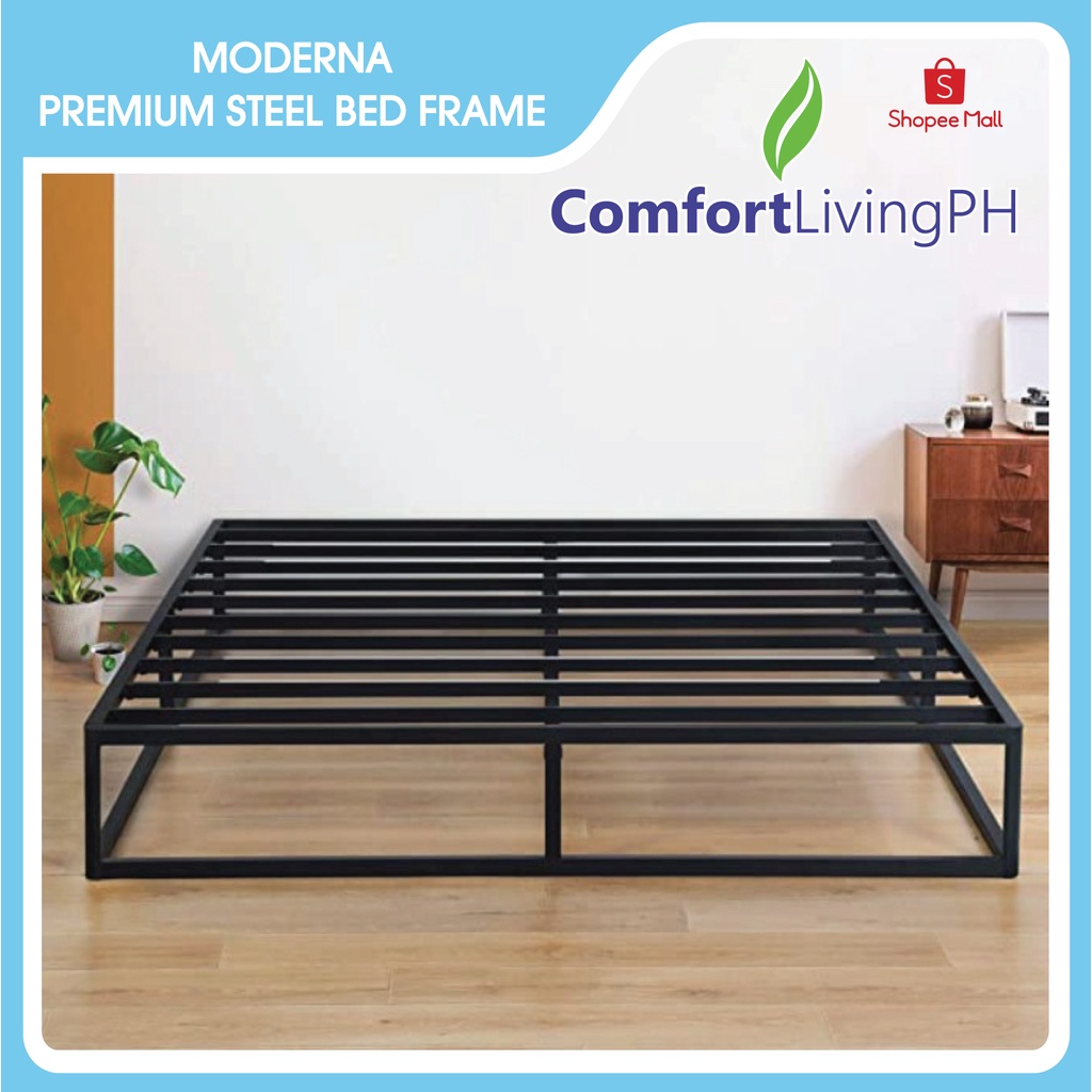 Comfort Living Metal Bed Frame Premium Signature Moderna Steel Bed ...